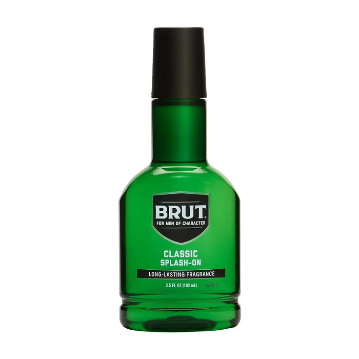 Fragancia original Splash-On de Brut para hombres - 3.5 oz para después del afeitado