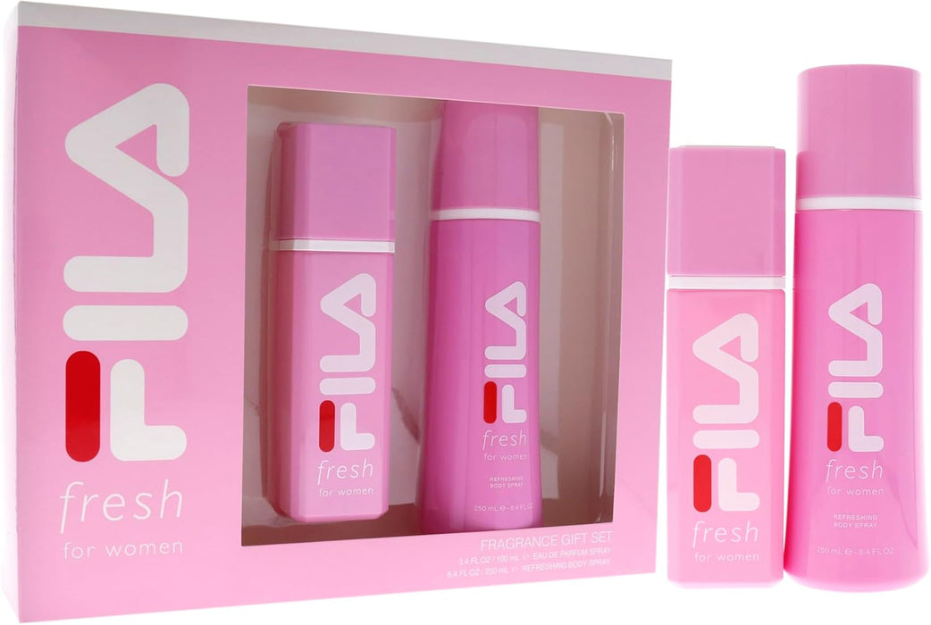 Fila Fresh by Fila for Women - 2 Pc Gift Set 3.4oz EDP Spray, 8.4oz Body Spray