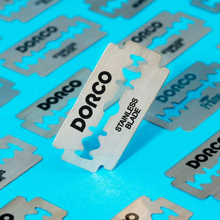 Dorco ST301 Platinum Extra Double Edge Razor Blade, 100 Blades
