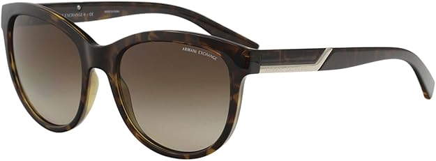 Armani Exchange AX 4051S 803713 - Dégradé Havane-Marron par Armani Exchange pour Femme - 55-18-140 mm Lunettes de soleil