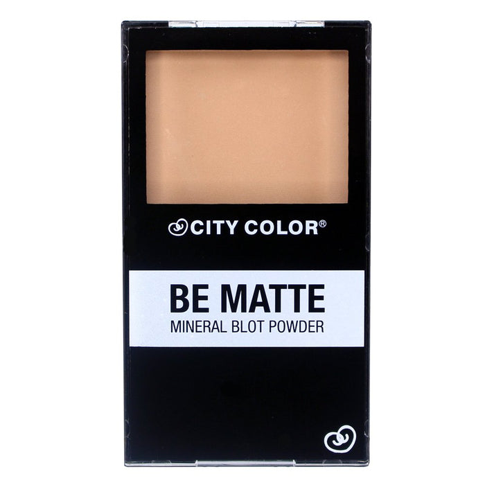 CITY COLOR Be Matte Mineral Translucent Blot Powder Display Case Set 24 Piezas 