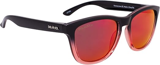 Solize Runaway Love - Black and Clear to Pink by DelSol for Unisex - 1 Pc Sunglasses