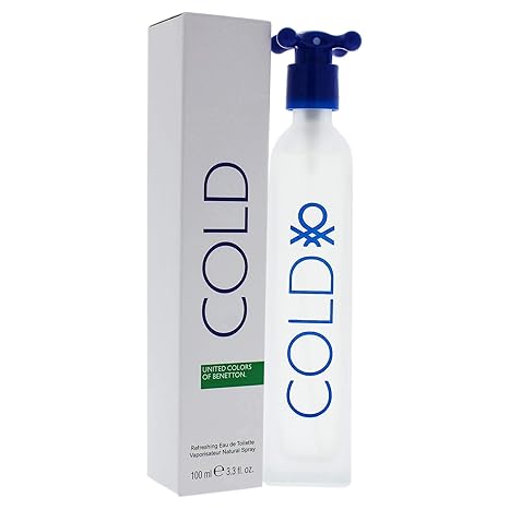 Cold by United Colors of Benetton for Men - 3.3 oz EDT Spray