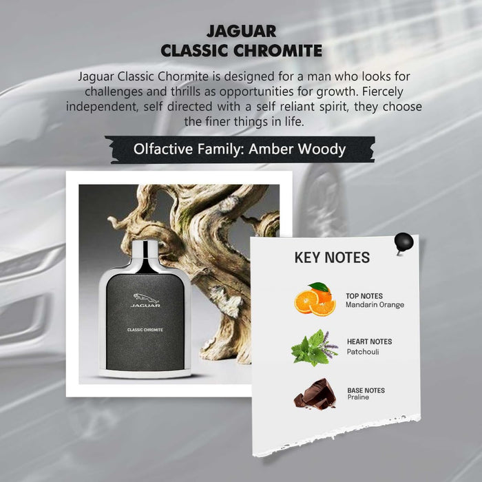 Jaguar Classic Chromite by Jaguar for Men - 3.4 oz EDT Spray