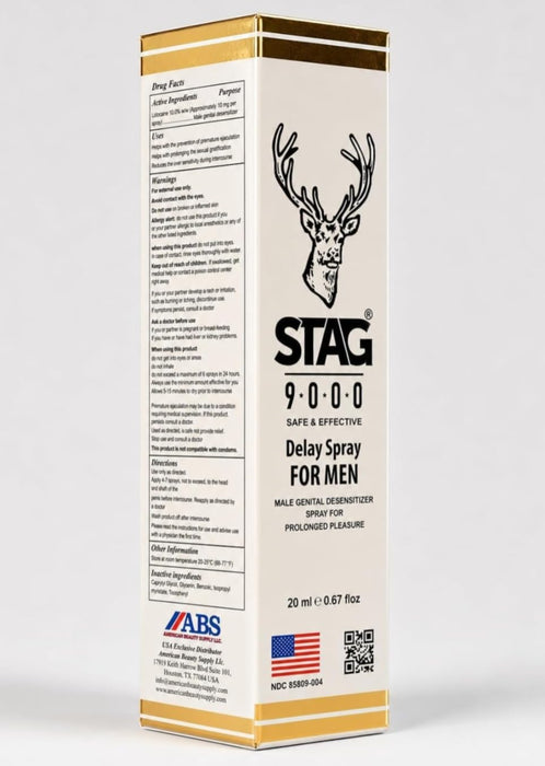 Stag 9000 Delay Spray for Men - 0.67 fl oz (20 ml)