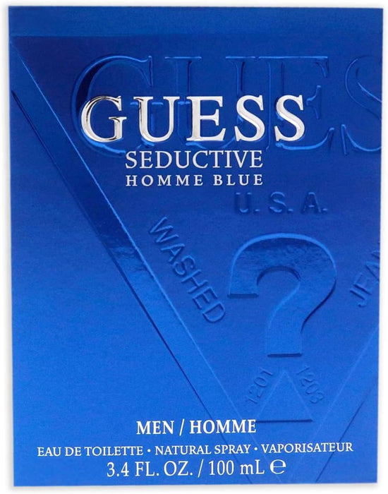 Guess Seduction Homme Blue de Guess para hombres - EDT en aerosol de 3.4 oz (sin caja)