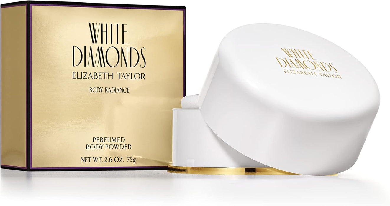 White Diamonds de Elizabeth Taylor para mujeres - Polvo corporal perfumado de 2,6 oz