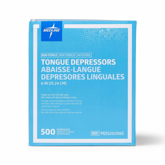 Tongue Depressors No-Sterile by Medline for Unisex - 500 Pc Depressors