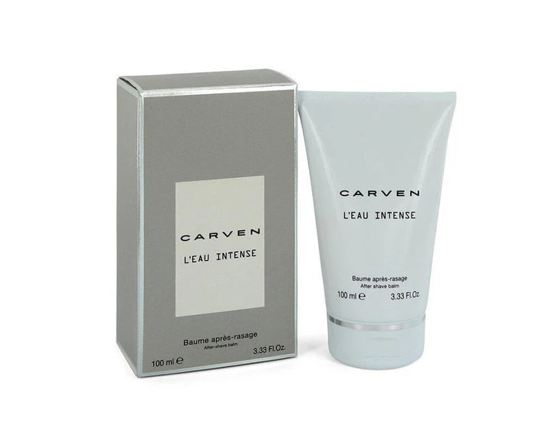 LEau Intense de Carven pour hommes - Coffret 2 pièces Spray EDT 1,66 oz, Baume après-rasage 3,33 oz