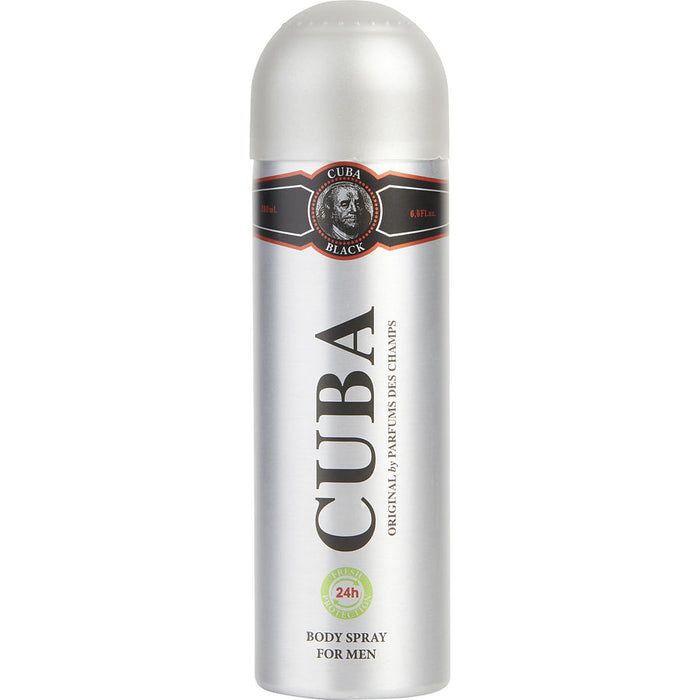 Cuba Black de Cuba para hombres - Spray corporal de 6.6 oz