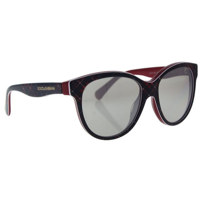 Dolce and Gabbana DG 4176 2988-6G - Check Red-Blue-Red-Light Grey Silver by Dolce and Gabbana for Unisex - 49-15-125 mm Sunglasses