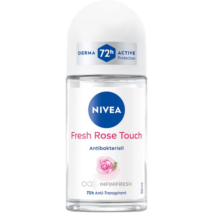 NIVEA Fresh Rose Touch 72h Anti-Perspirant Roll-On for Women 50ml