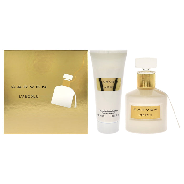 LAbsolu de Carven pour femme - Coffret 2 pièces Spray EDP 1,66 oz, Lait corporel parfumé 3,33 oz