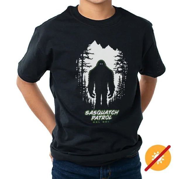 T-shirt ras du cou pour enfants - Sasquatch - Noir par DelSol pour enfants - T-shirt 1 pièce (YS)