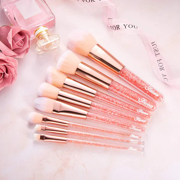 BEAUTY CREATIONS Liquid Peach Sparkle 7 Pc Brush Set