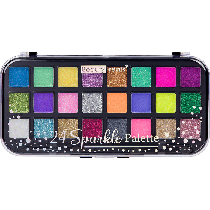 BEAUTY TREATS 24 Sparkle Palette (Cream Based Glitter) Display Set 12 Pieces