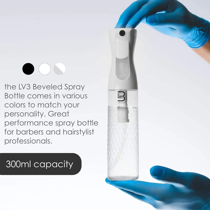 Level3 Lv3 - Beveled Spray Bottle (White/Clear)
