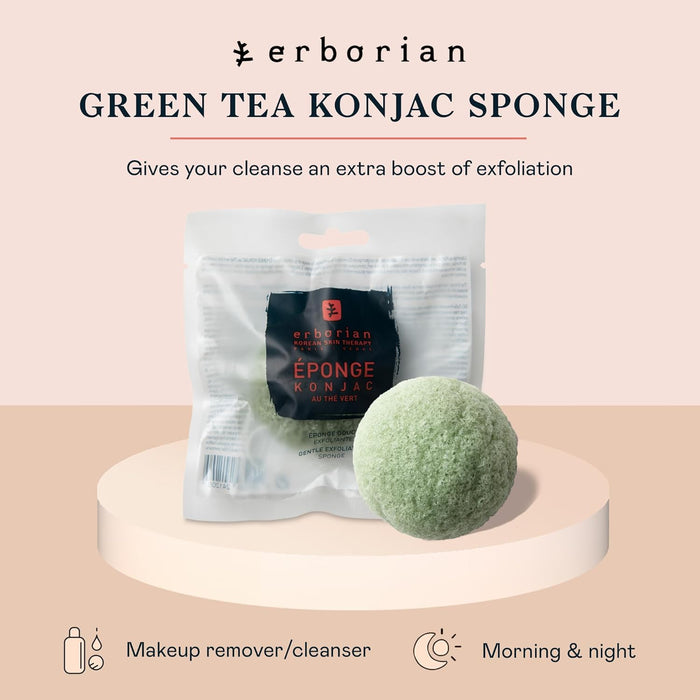 Au The Vert Konjac Sponge by Erborian for Women - 1 Pc Sponge