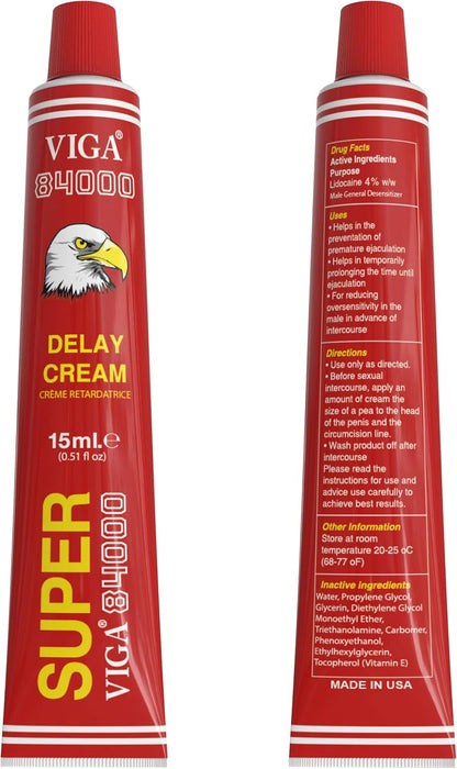 Super Viga 840000 Delay Cream for Men - Desensitizing Formula