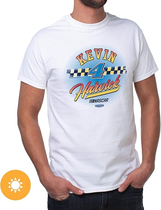 NASCAR Mens Classic Crew Tee - Kevin Harvick - 8 White par DelSol pour homme - T-shirt 1 pièce (L)