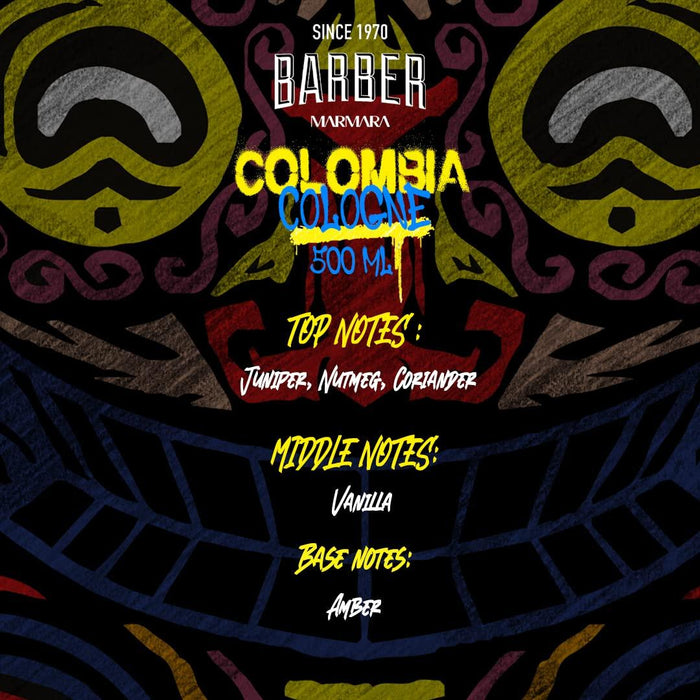 Marmara Barber Aftershave Cologne Colombia 16.9 oz Multipack