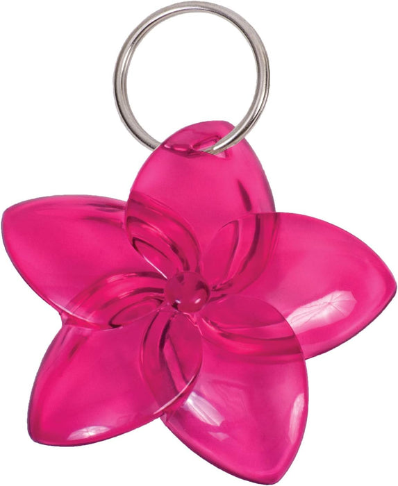 Color-Changing Key Chain Flower - Pink by DelSol for Women - 1 Pc Keychain