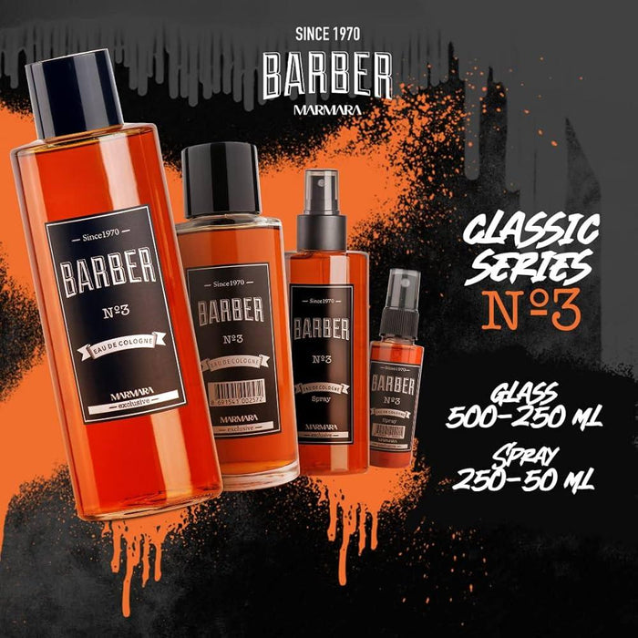 Marmara Barber Aftershave Cologne No.3, 8.4 oz - Multipack