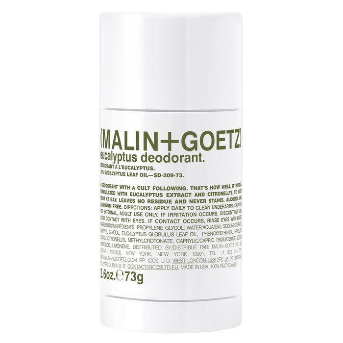 Eucalyptus Deodorant Stick by Malin + Goetz for Unisex - 2.6 oz Deodorant Stick