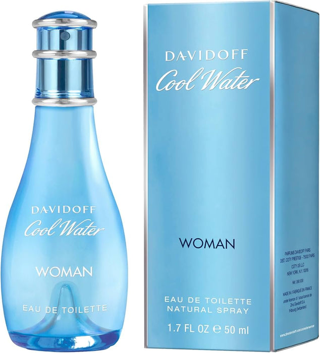 Cool Water de Davidoff para mujeres - 1,7 oz EDT (sin caja)