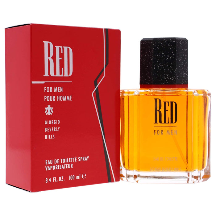 Red by Giorgio Beverly Hills for Men - 3.4 oz EDT Spray