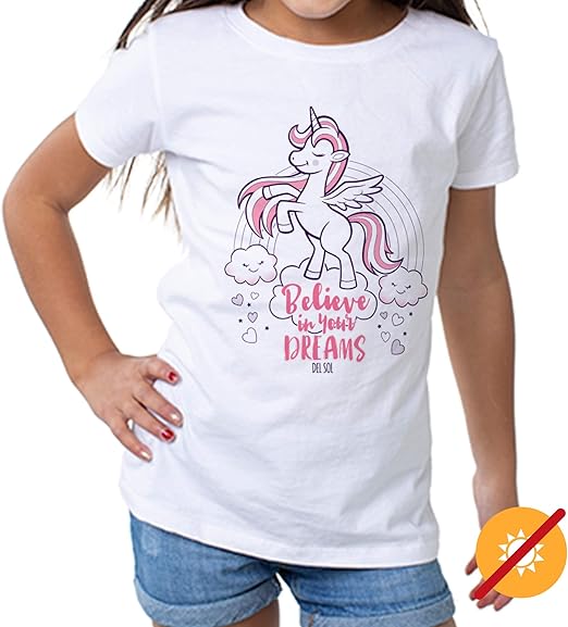 Kids Crew Tee - Believe - Blanc par DelSol pour enfants - 1 Pc T-Shirt (3T)