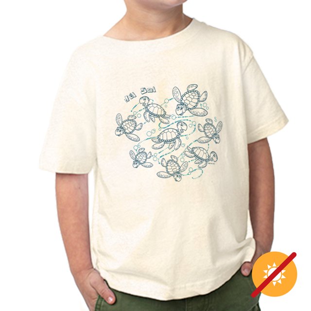 T-shirt ras du cou pour enfants - Turtle Time - Ash par DelSol pour enfants - T-shirt 1 pièce (3T)