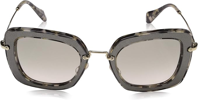 Miu Miu MU 07O DHE-3H2 - Marble White Black-Beige Gradient by Miu Miu for Women - 52-26-140 mm Sunglasses