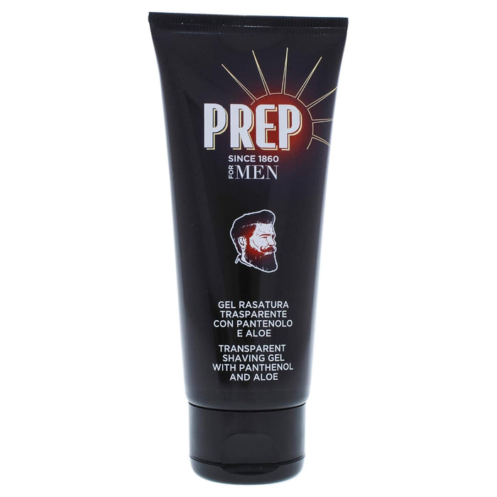 Transparent Shaving Gel with Panthenol and Aloe by Prep for Men - 3.4 oz Shaving Gel