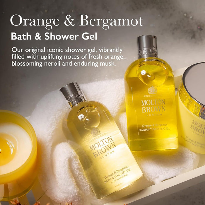 Gel de ducha y baño de naranja y bergamota de Molton Brown para mujeres - Gel de ducha de 10 oz