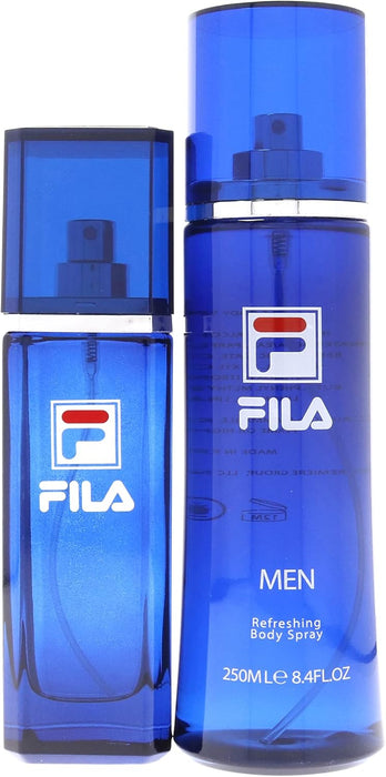 Fila by Fila for Men - 2 Pc Gift Set 3.4oz EDT Spray, 8.4oz Body Spray