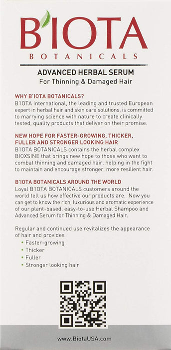 BIOTA BOTANICALS ADVANCED HERBAL CARE LEAVE IN OVERNIGHT SERUM