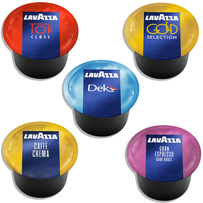 Blue Dek Roast Ground Coffee Pods by Lavazza - 100 Pods Coffee