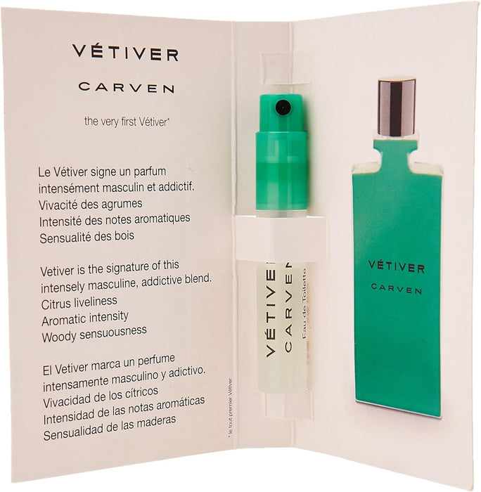 Vetiver Carven de Carven pour hommes - Flacon spray EDT 1,6 ml (Mini)