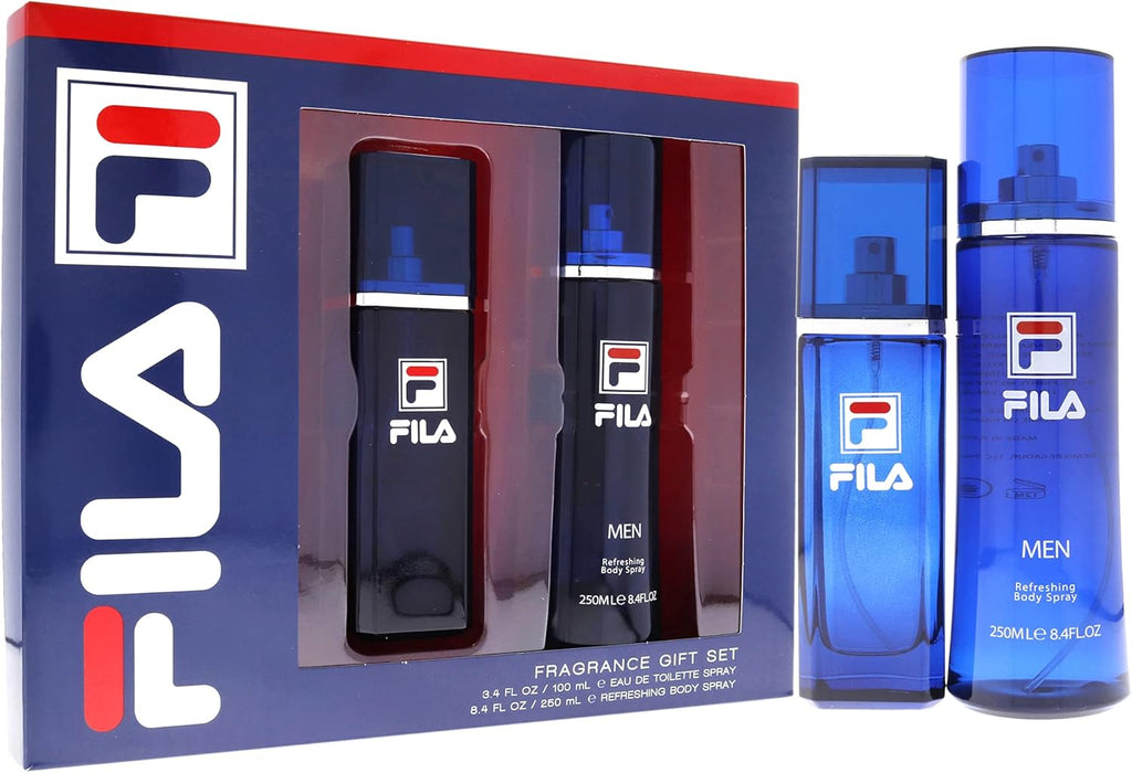 Fila by Fila for Men - 2 Pc Gift Set 3.4oz EDT Spray, 8.4oz Body Spray