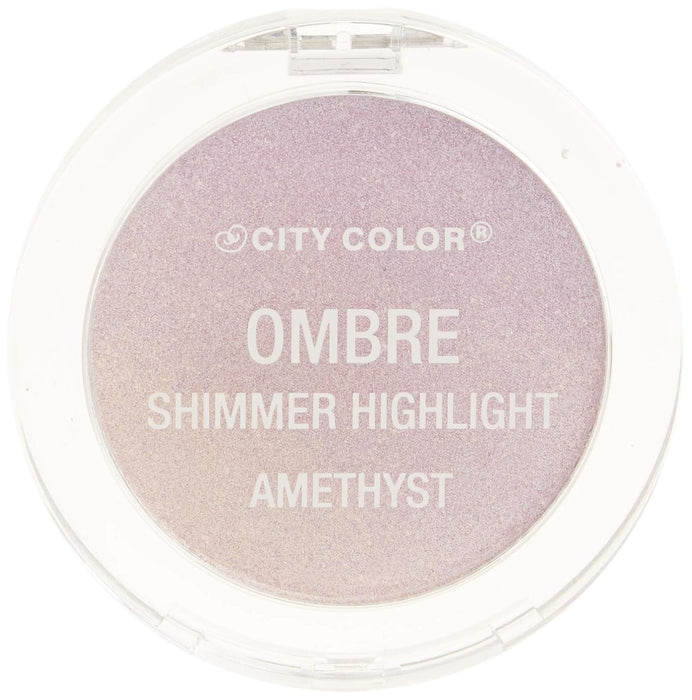 CITY COLOR Shimmer Ombre Highlight - Juego de exhibición de amatista, 12 piezas