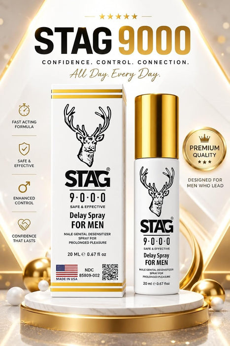 Stag 9000 Delay Spray for Men - 0.67 fl oz (20 ml)