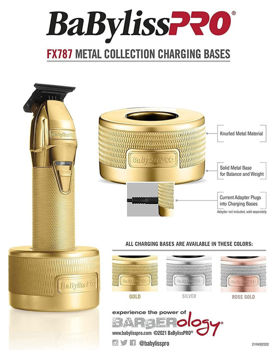 BABYLISS PRO Metal Collection Trimmer Charging Base - Gold BB-FX787BASE-G - BarberSets