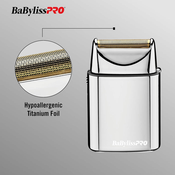 BaBylissPRO FOILFX01 Rasoir à grille unique en métal sans fil 