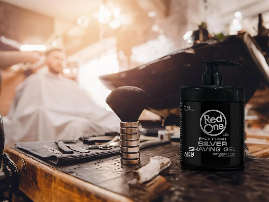 Red One Shaving Gel Silver 33.8 oz / 1000 ml