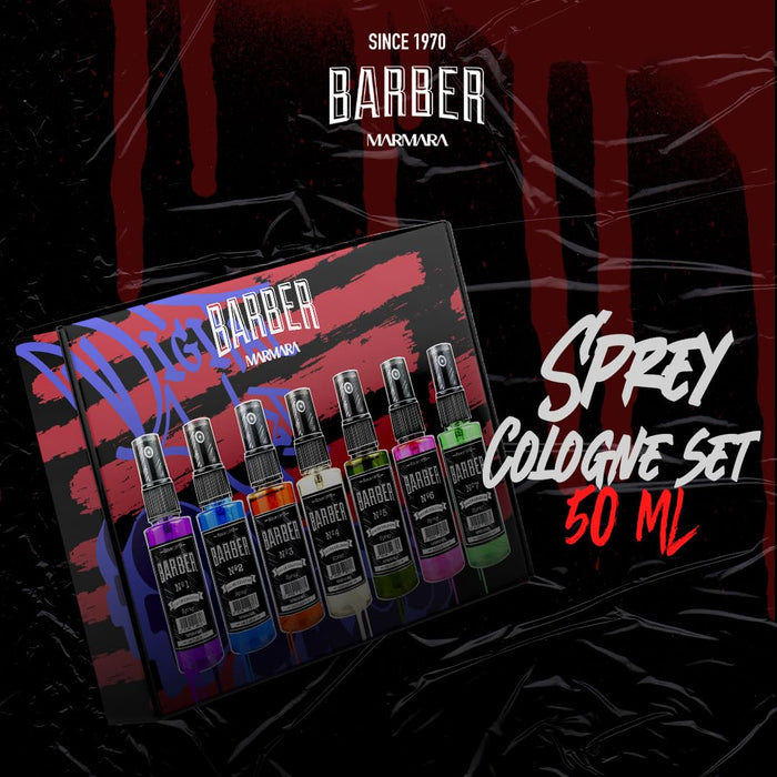 Marmara Barber Barber Cologne 1,7 oz coffret cadeau (7 pièces)