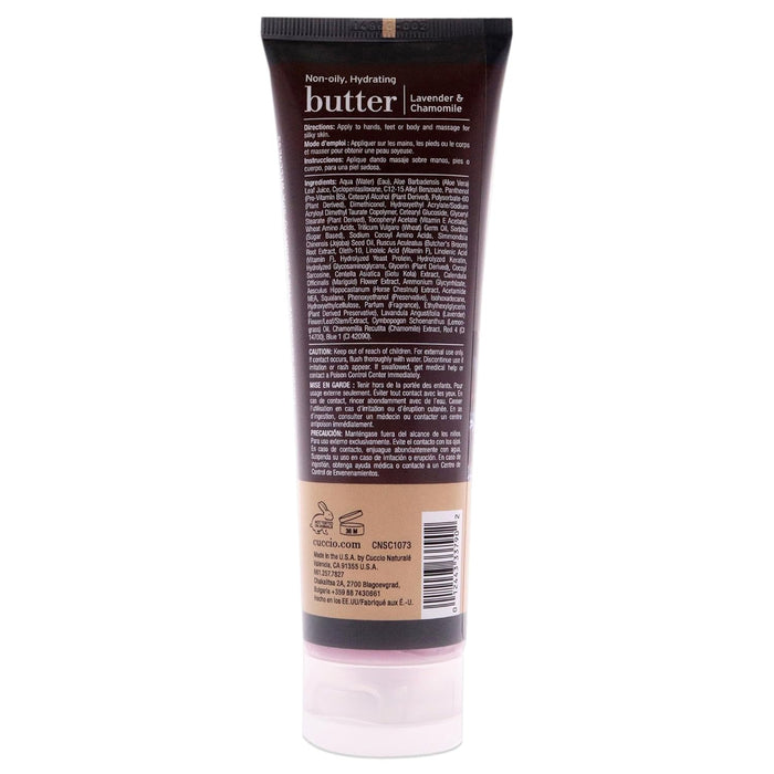 Beurre hydratant - Lavande et camomille de Cuccio Naturale pour unisexe - Beurre corporel 4 oz