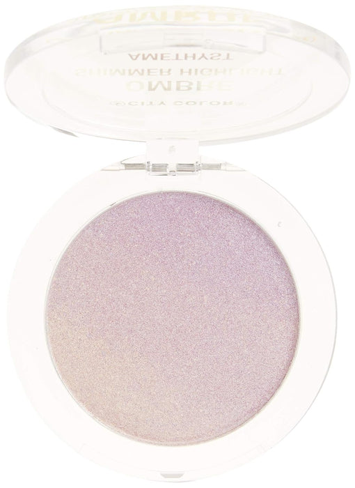 CITY COLOR Shimmer Ombre Highlight - Ensemble de présentation améthyste, 12 pièces