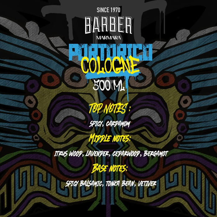 Marmara Barber Aftershave Cologne Puerto Rico 16.9 oz Multipack