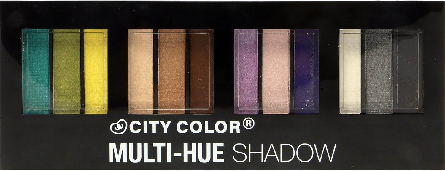 Paleta de sombras de ojos CITY COLOR Multi-Hue - 12 tonos